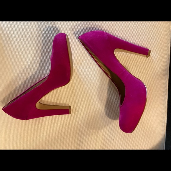 Aldo Suede Pumps Fuschia 38 - Picture 3 of 8